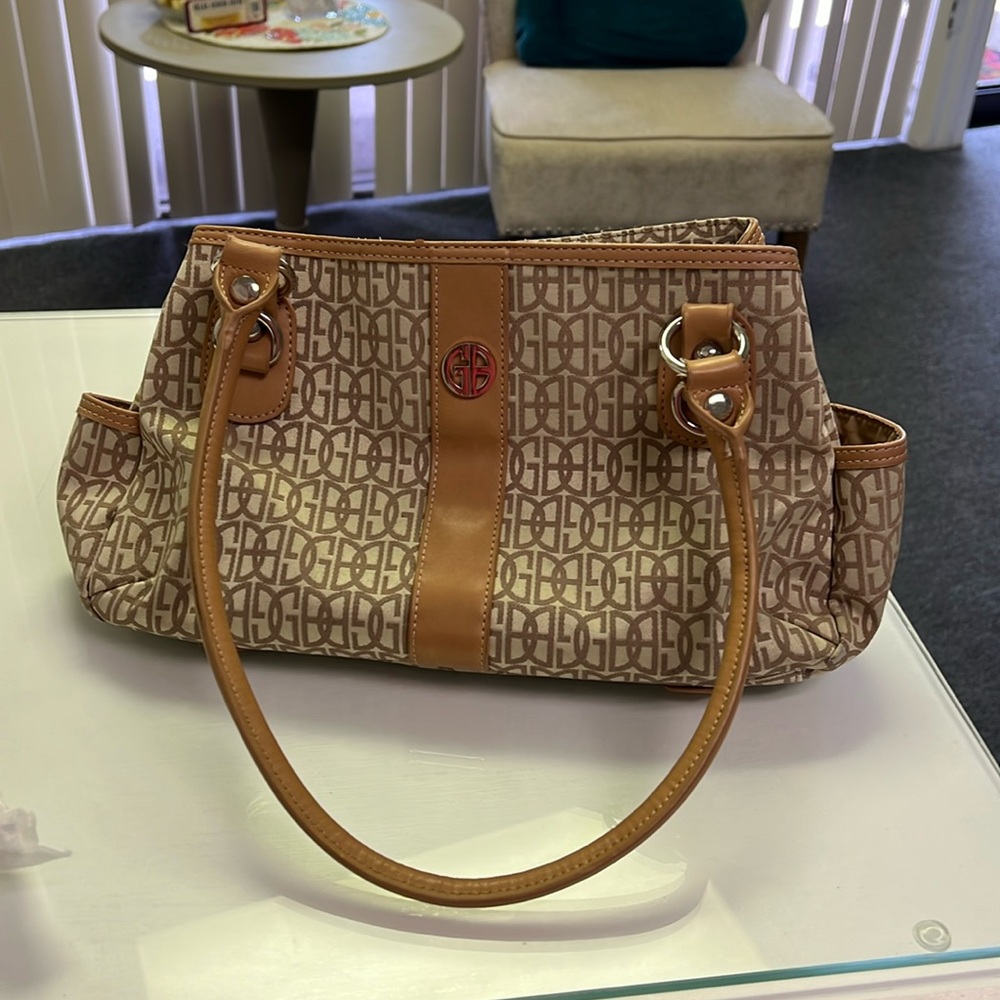 Tan and Brown Designer Women's Bag